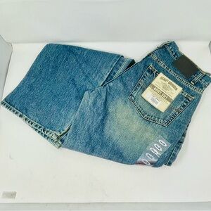 New Harley-Davidson Relaxed Fit Blue Jeans